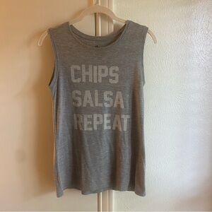 “Chips Salsa Repeat” Tank Top